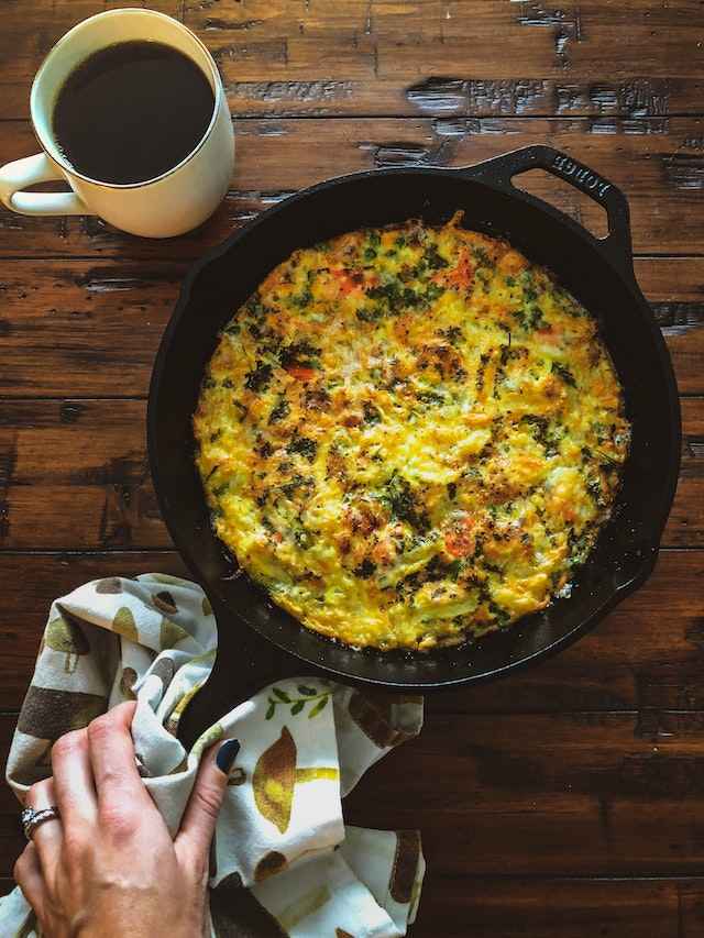 Omelette with vegetables